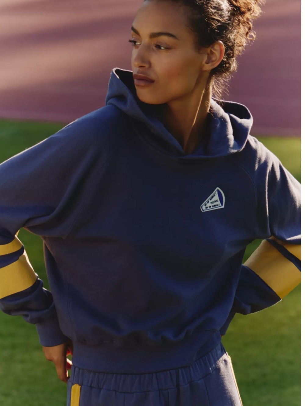 Anthropologie x Sundry Sporty Hooded Cotton Sweatshirt- size M